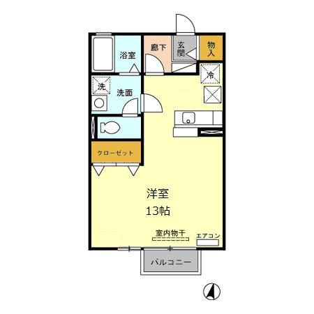 リビングタウン乙田 Gの間取り