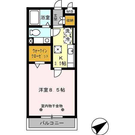 セーリング Ⅴ Aの間取り