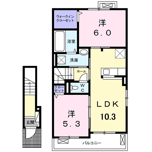 雅 六番館の間取り