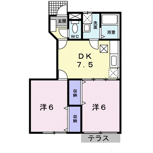 ＭＹ．江原Ⅱ・01020号室の間取り
