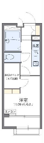 レオパレス京都鞍馬口の間取り