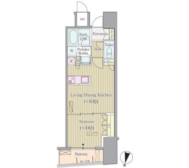 リンデンコート市ヶ谷の間取り