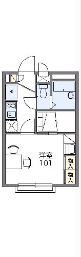 レオパレス谷保第三公園の間取り