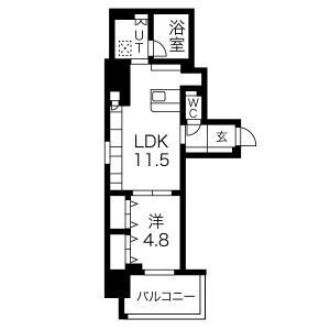ルシェット白川公園の間取り