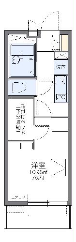 レオパレス駅東の間取り