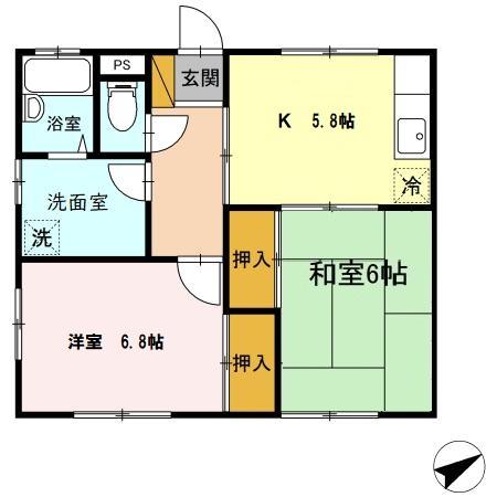 Eagle Art (イーグルアート)の間取り