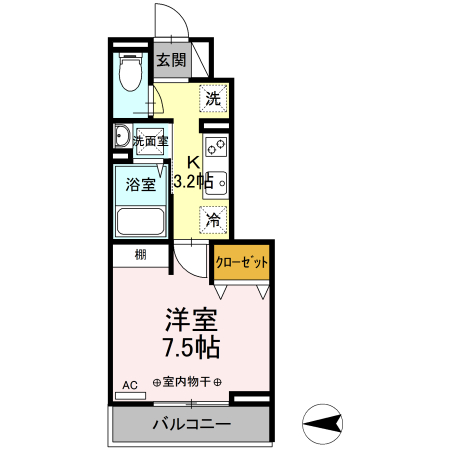 セジュール新秋津の間取り