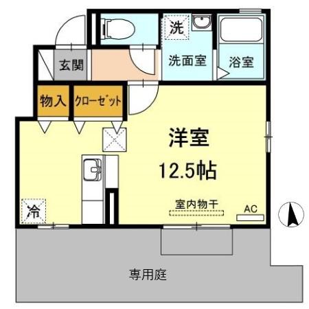 DーRoom M’sの間取り