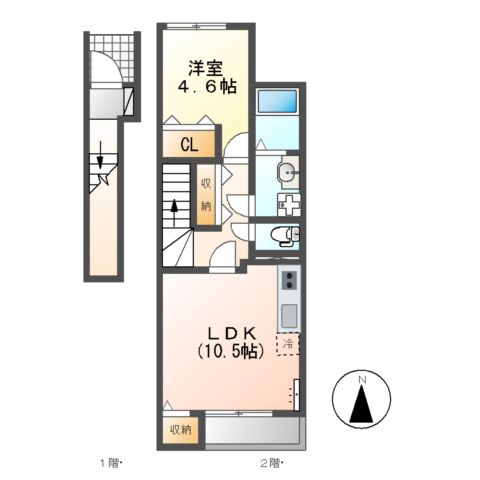 ベルゾーネ中村の間取り