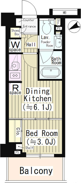 パークアクシス落合東中野の間取り