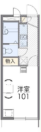 レオパレスパークサイドⅢの間取り
