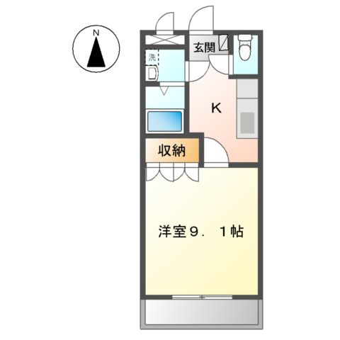 サンハイム立込の間取り