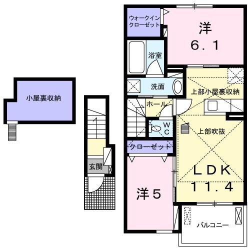 グリーングラス Sの間取り
