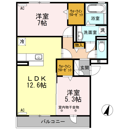 グランドソレイユの間取り