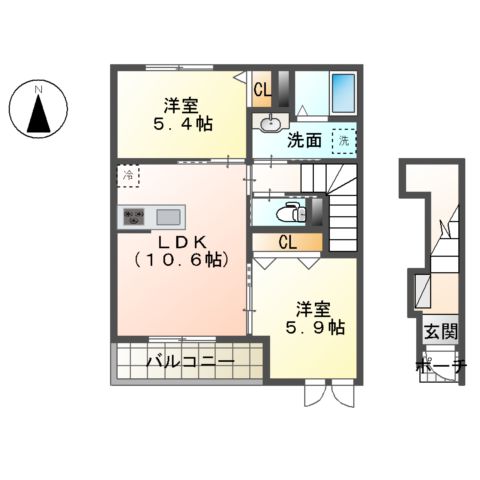 グラス・ニコルの間取り