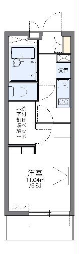 レオパレスカモミールAの間取り