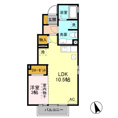 リベルテ Cの間取り