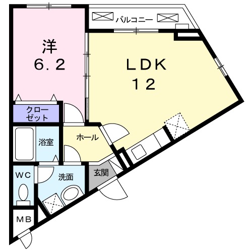 アロッジオ指月の間取り