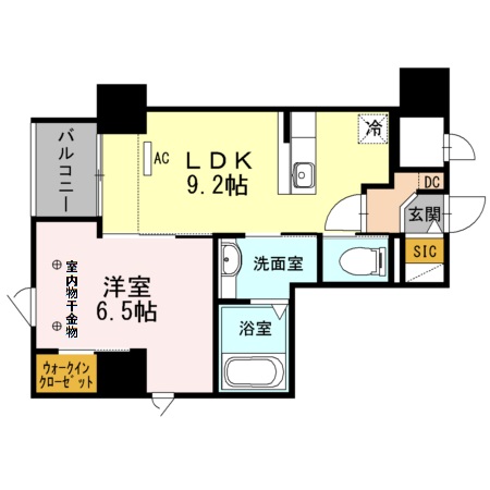 東静岡の完工年月(2014年8月)築の賃貸マンションの間取り