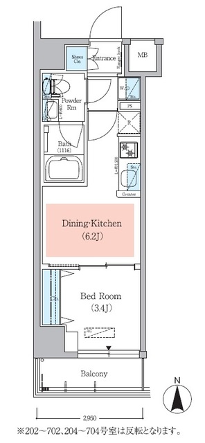 アーバネックス菊川Ⅱの間取り