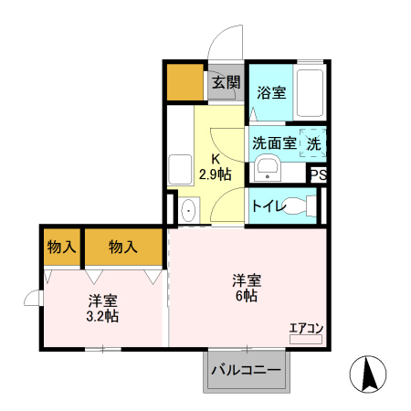ヴィティス Aの間取り