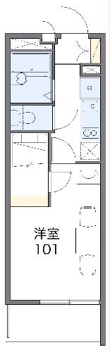 レオパレスハルカの間取り