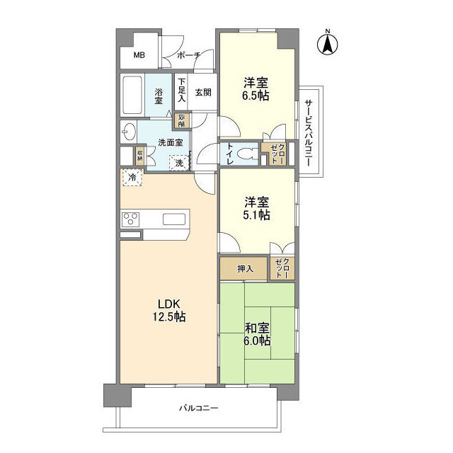 UURコート茨木東中条の間取り