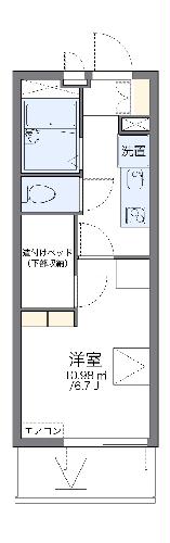 レオパレスMILFORDの間取り