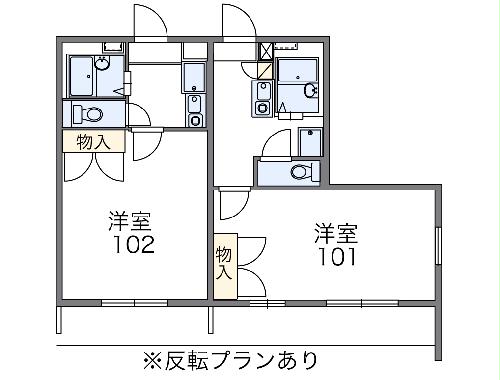 レオパレスエクセルの間取り