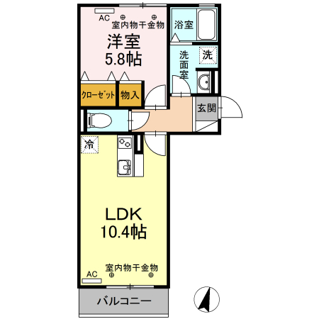 セイジュール・NA-SAの間取り