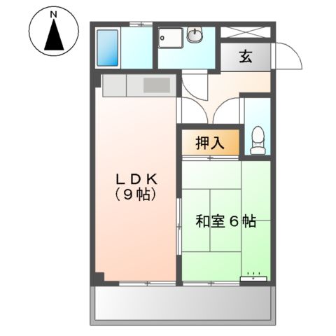 エスプリ立木の間取り