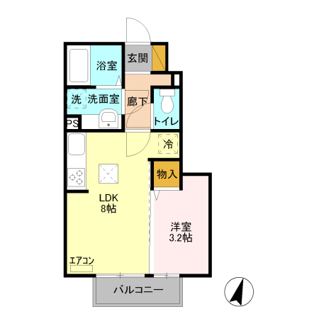 スター フォール Aの間取り