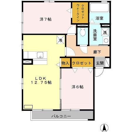 レセンテ・ジョイアＡの間取り