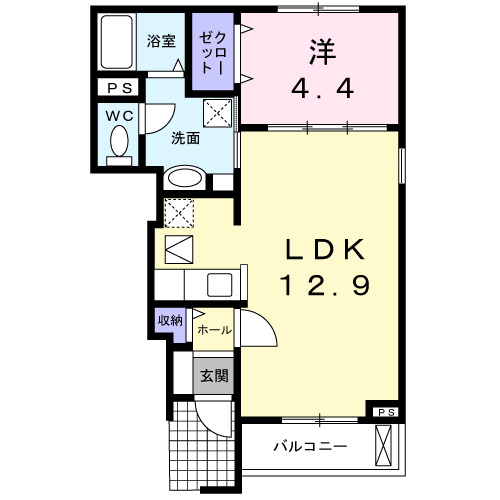 アルカンシェル武庫之荘西の間取り