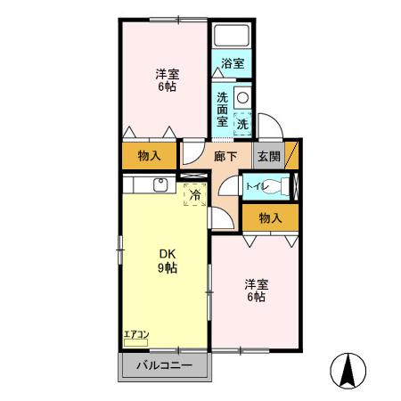 ヴィラージュ Ⅰ・Ⅱの間取り