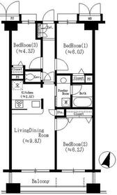 プレジール笹塚の間取り