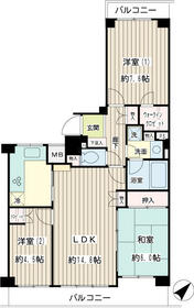 保土ヶ谷桜ヶ丘パークホームズ弐番館の間取り