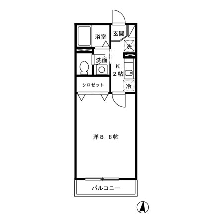 フラッツ西落合の間取り