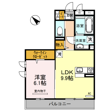 メゾン旭の間取り