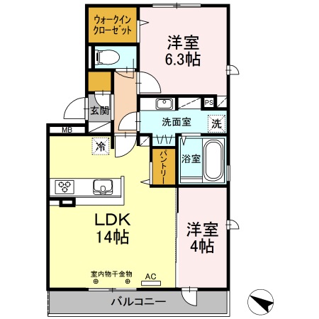 アコールヒルズの間取り