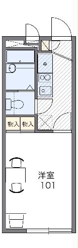 レオパレスティエラ Ⅱの間取り