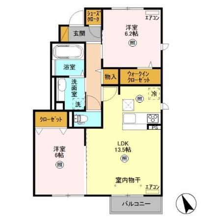 カーサ トラディシオン Cの間取り