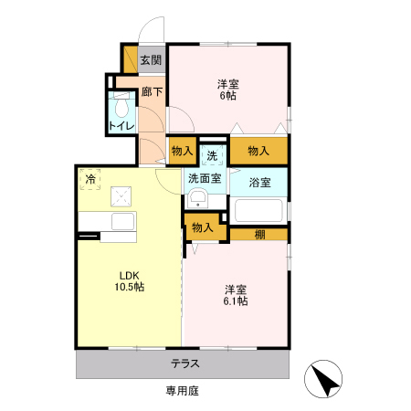 カーサ ソレールの間取り