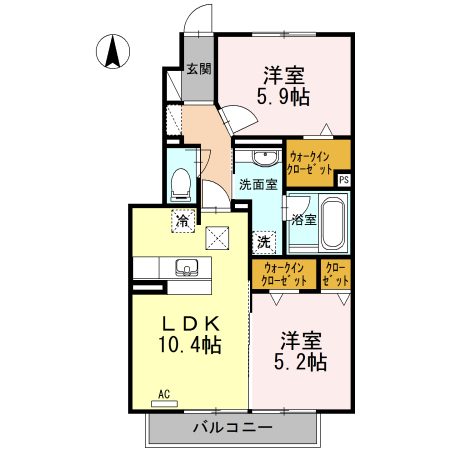 グランデールMEの間取り