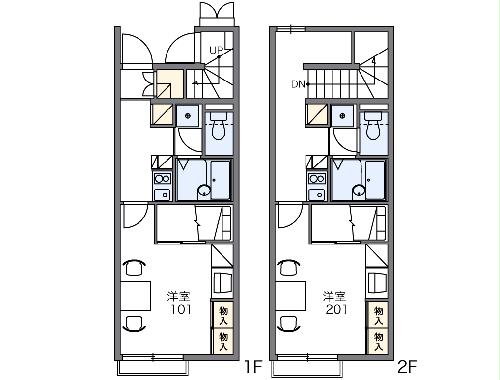 レオパレス好光Ⅰの間取り