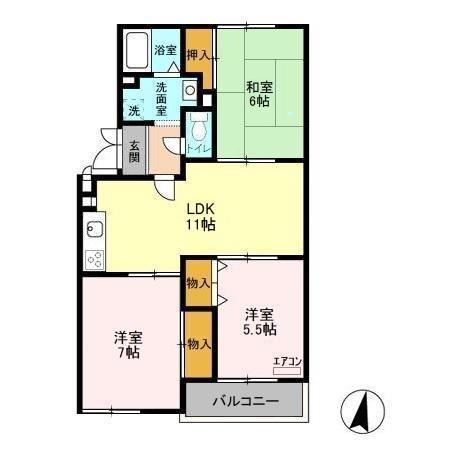 ＫＳ．グランメール汐見台の間取り