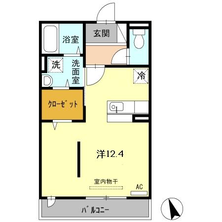 クレール鉢塚の間取り