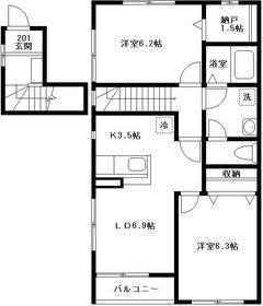エクセルリバティ 1の間取り