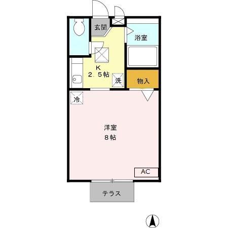 セジュールまはたぎの間取り