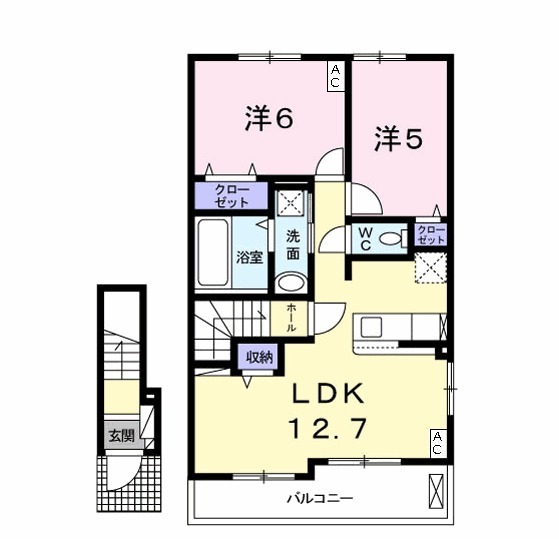 サンライズⅢの間取り